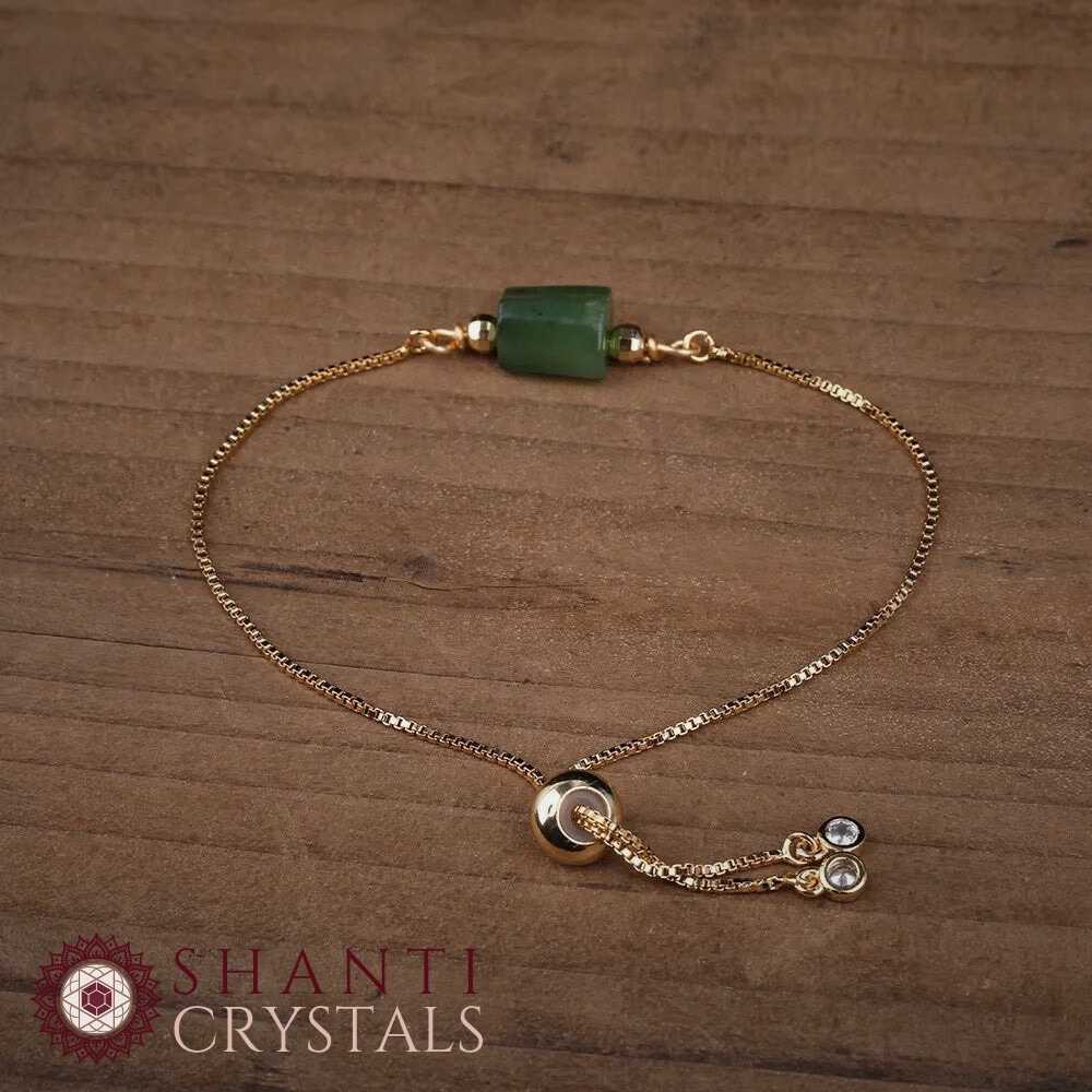 Dainty Gemstone Nugget Bracelets | Australian Jade