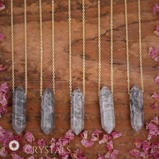 Chunky Crystal Pendant Necklaces | Map Stone