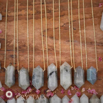 Chunky Crystal Pendant Necklaces | Labradorite